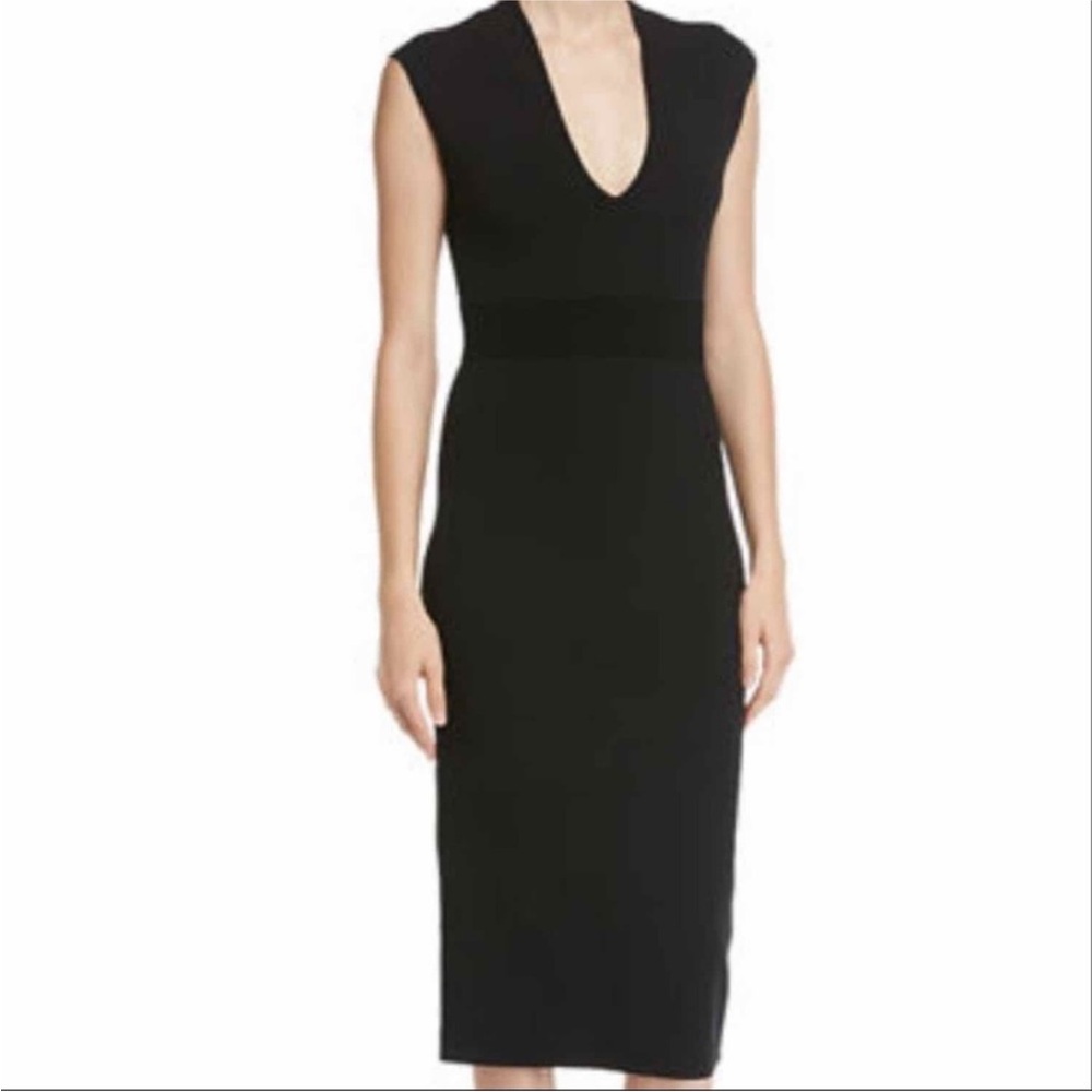 Michael Kors | Black V-neck fitted Dress